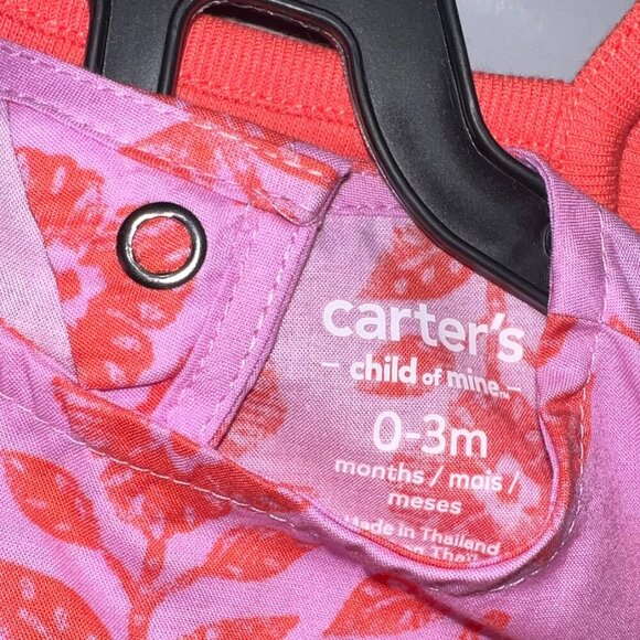 NWT Carter's Baby Girl Shorts Outfit Set, 3-Piece Floral Size 0-3 Months - Picture 3 of 6